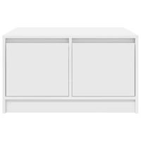 Salontafel met lades 70,5x70x40 cm wit - thumbnail