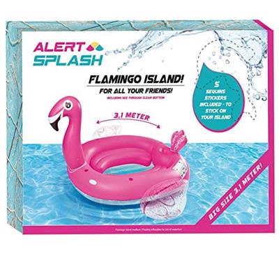 Alert Opblaasbaar Flamingo Eiland 310x270x175 cm