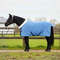 VidaXL Paardendeken volledige aqua 145 cm polar fleece - thumbnail