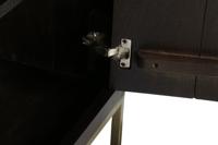 Dressoir DKD Home Decor Zwart Gouden Donkerbruin 160 x 40 x 90 cm - thumbnail