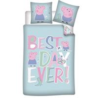 Peppa Pig Dekbedovertrek Best day Ever 140 x 200 cm - Polyester - thumbnail