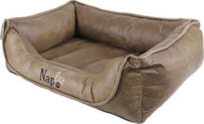 Nap'zzz divan leatherlook duo donkerbruin/bruin 80x60 cm Napzzz Gebr. de Boon - Gebr de boon