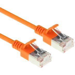 ACT Oranje 10 meter LSZH U/FTP CAT6A datacenter slimline patchkabel snagless met RJ45 connectoren ACT Oranje 10 meter LSZH U/FTP CAT6A datacenter slimline patchkabel snagless met RJ45 connectoren