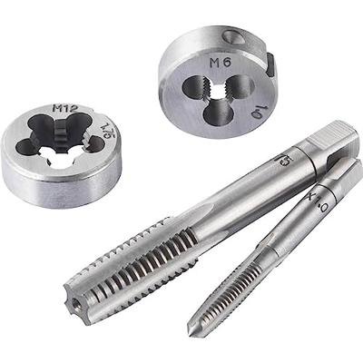 TOOLCRAFT TO-7015521 Schroefdraadsnijderset 32-delig Staal M3 x 0.50, M4 x 0.70, M5 x 0.80, M6 x 1, M8 x 1.25, M10 x 1.50, M12 x 1.75