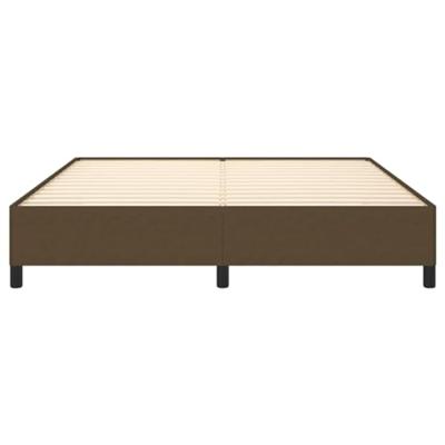 Bedframe stof donkerbruin 180x200 cm