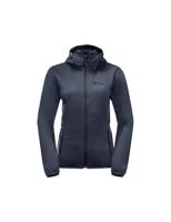 Jack wolfskin Windhain Hoody Jas Dames Softshell Night Blue S - thumbnail