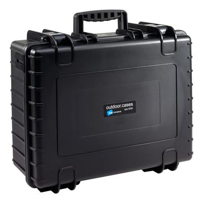 B & W International Outdoor-koffer outdoor.cases Typ 6000 32.6 l (b x h x d) 510 x 420 x 215 mm Zwart 6000/B/SI
