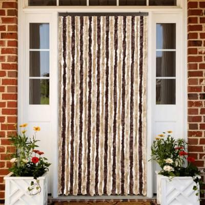 VidaXL Vliegengordijn 90x220 cm chenille beige en lichtbruin VidaXL Vliegengordijn 90x220 cm chenille beige en lichtbruin
