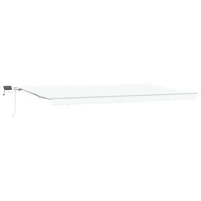 Inklapbare Luifel with Wit 600 × 300 cm Wit