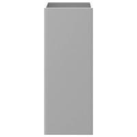 VidaXL Plantenbak 32x29x75 cm gegalvaniseerd staal zilverkleurig - thumbnail