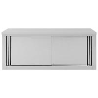 VidaXL Keukenwandkast met schuifdeuren 120x40x50 cm roestvrij staal - thumbnail