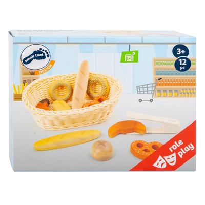 Small Foot kunststof broodmand met speeleten brood, 12dlg. Small Foot kunststof broodmand met speeleten brood, 12dlg.