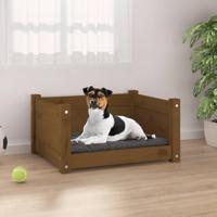 VidaXL Hondenmand 55,5x45,5x28 cm massief grenenhout honingbruin - thumbnail