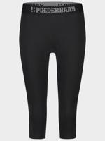 Poederbaas Lightweight Baselayer 3/4 Capri Dames Black S - thumbnail