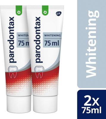 Parodontax Parodontax Tandpasta Whitening tegen Bloedend Tandvlees 2 x 75 ml