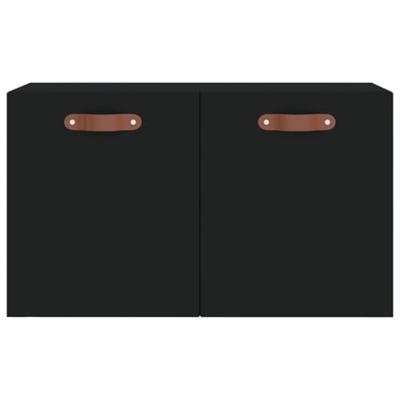 Wandkast 60x36,5x35 cm bewerkt hout zwart