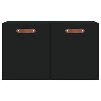 Wandkast 60x36,5x35 cm bewerkt hout zwart - thumbnail