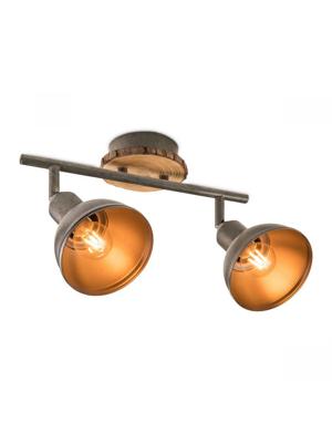 Home sweet home LED opbouwspot Denver 2L - hout Home sweet home LED opbouwspot Denver 2L - hout