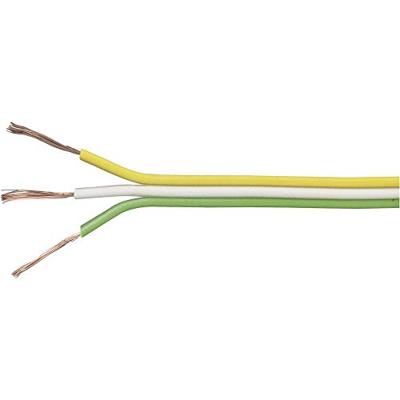 TRU COMPONENTS 1567054 Draad 3 x 0.14 mm² Geel, Wit, Groen 25 m