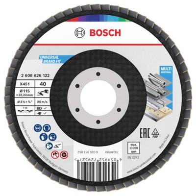 Bosch Accessories 2608626122 Lamellenschuurschijf Diameter 115 mm 1 stuk(s) Bosch Accessories 2608626122 Lamellenschuurschijf Diameter 115 mm 1 stuk(s)
