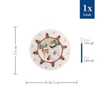 Villeroy & Boch Toy's Fantasy Schaal klein sneeuwman met dieren 17 cm - thumbnail