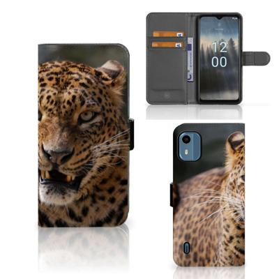 Nokia C12 | Telefoonhoesje | Met pasjeshouder | Luipaard Nokia C12 | Telefoonhoesje | Met pasjeshouder | Luipaard