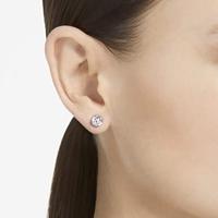 Swarovski 5636712 Oorknoppen Constella zilverkleurig-wit 6 x 6 mm - thumbnail