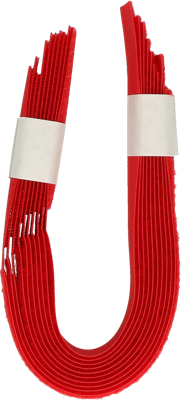 Koeherkenningsband klittenband rood