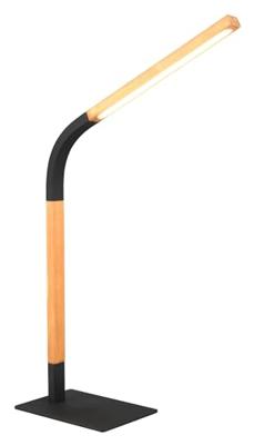 Trio Flexibele tafellampNorris zwart met hout - 545210132