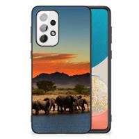 Samsung Galaxy A73 Dierenprint Telefoonhoesje Olifanten - thumbnail