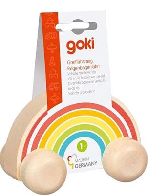 Goki houten voertuig regenboog