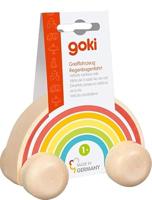 Goki houten voertuig regenboog - thumbnail