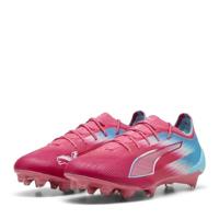 PUMA Ultra 6 Ultimate Re-Charge Gras Voetbalschoenen (FG) Roze Blauw Wit - thumbnail