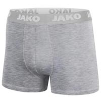 JAKO 6204 Boxershort Basic - 2-Pack - Grijs Gemeleerd - L - thumbnail