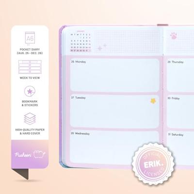 Pusheen Pocket School Agenda 2025 - 2026