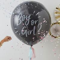 Ginger Ray Gender reveal Boy or Girl Ballon Oh Baby! - thumbnail
