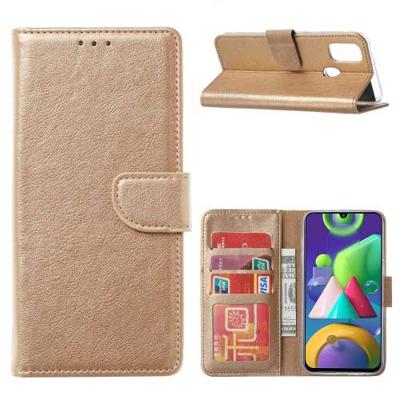 Samsung Galaxy A41 | Bookcase | Goud met Pasjeshouder Samsung Galaxy A41 | Bookcase | Goud met Pasjeshouder
