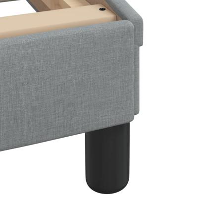 Bedframe zonder matras stof lichtgrijs 140x200 cm - thumbnail