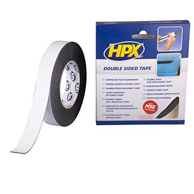 HPX Dubbelzijdige PE bevestigingstape | Zwart | 25mm x 10m - ZC06 | 10 stuks ZC06 HPX Dubbelzijdige PE bevestigingstape | Zwart | 25mm x 10m - ZC06 | 10 stuks ZC06