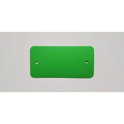 PVC labels 64x118mm groen2xgat rondehoek PVC labels 64x118mm groen2xgat rondehoek