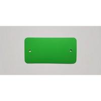 PVC labels 64x118mm groen2xgat rondehoek - thumbnail