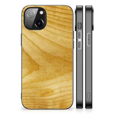 Apple iPhone 13 | iPhone 14 Houten Print Telefoonhoesje Licht Hout Apple iPhone 13 | iPhone 14 Houten Print Telefoonhoesje Licht Hout