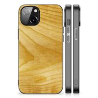 Apple iPhone 13 | iPhone 14 Houten Print Telefoonhoesje Licht Hout - thumbnail