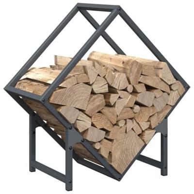 Brandhoutrek 50x25x50 cm koudgewalst staal antracietkleurig