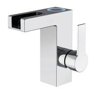 Wastafelkraan Schütte Orinoco LED-kleuren Mengkraan met Watervaluitloop Chroom Schütte Wastafelkraan Schütte Orinoco LED-kleuren Mengkraan met Watervaluitloop Chroom Schütte