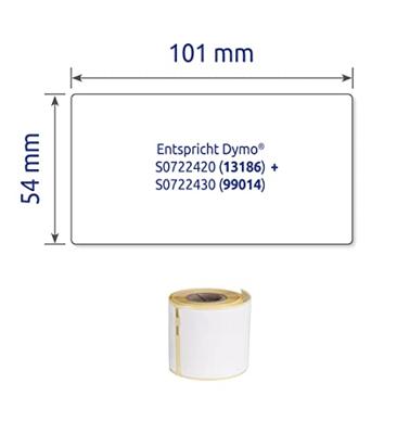 Avery-Zweckform AS0722420 Etiketten 101 x 54 mm Papier Wit 1 stuk(s) Permanent hechtend Adresetiketten