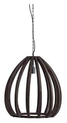 Light & Living Hanglamp 'Barsia' Mangohout, 50cm, kleur Donkerbruin Light & Living Hanglamp 'Barsia' Mangohout, 50cm, kleur Donkerbruin