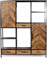 Livingfurn Opbergkast 'Brooklyn' Mangohout, 200 x 160cm - thumbnail