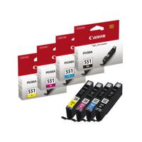 Canon CLI-551 C/M/Y/BK w/sec Origineel Zwart, Cyaan, Magenta, Geel 4 stuk(s) - thumbnail