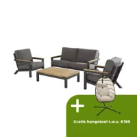 Capitol loungeset met teak tafel | 4 Seasons Outdoor - thumbnail